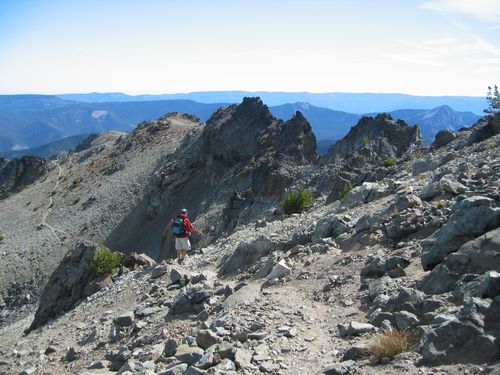 Hike Back from Summit