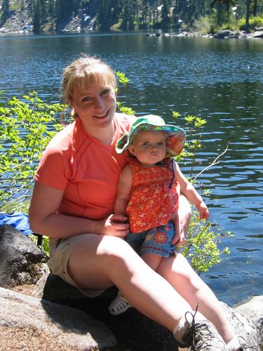 Mommy and Daughter at Mason Lake