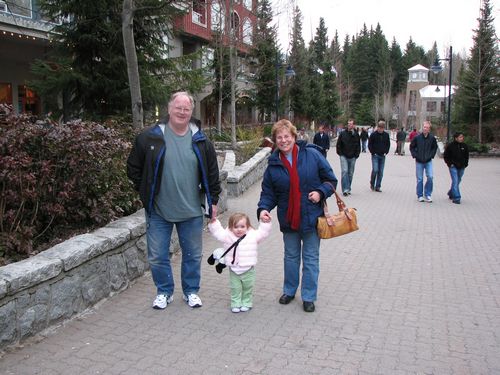 Taking the Grandparents for a Village Stroll