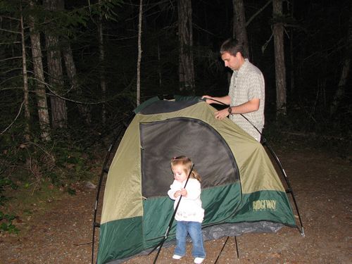 Making Camp at Newhalem