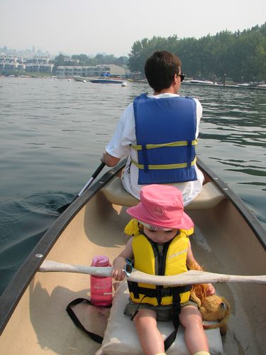 Nervous Canoer on Chelan