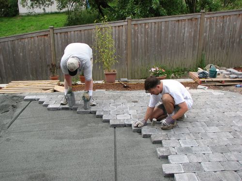 Laying Pavers