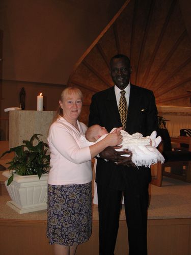 Godparents Karen and Willie