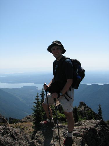 On the summit overlooking Hood Canal