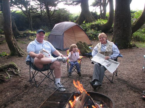 Camping with Papa and Nana