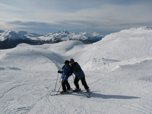 Jordan and Jamie at the Top of Harmony Express