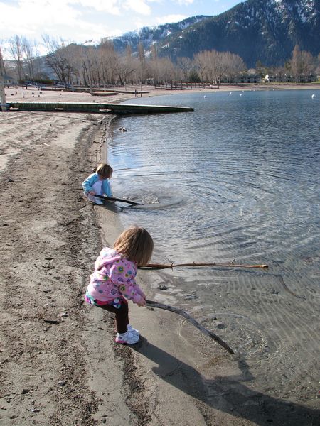 Playing in the Lake