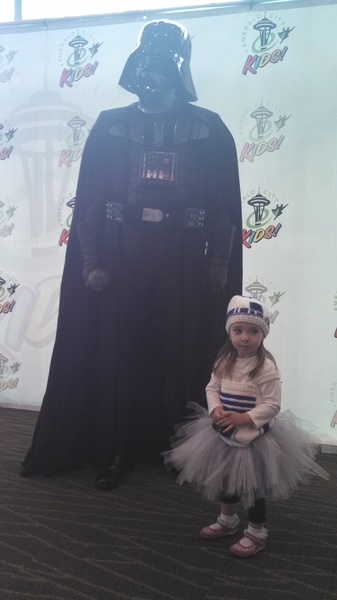 Darth Vader beckoned her over