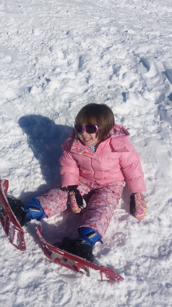 First Time on Snowshoes