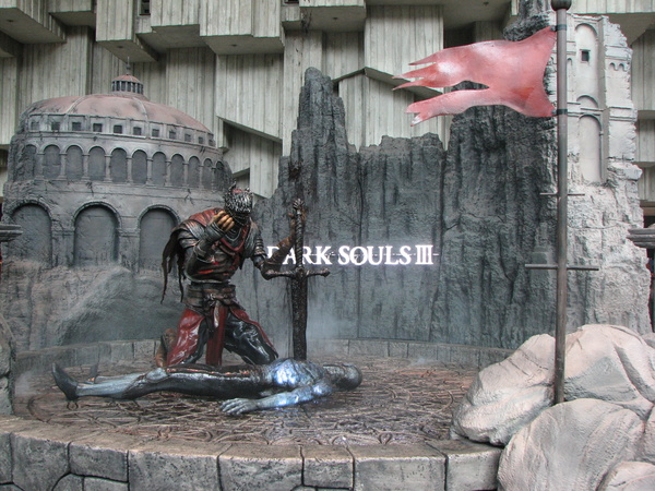 Dark Souls III Display at the Expo Hall Entrance
