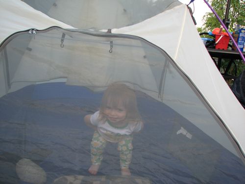 Contained in a Tent
