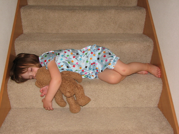 Sleeping on the Stairs