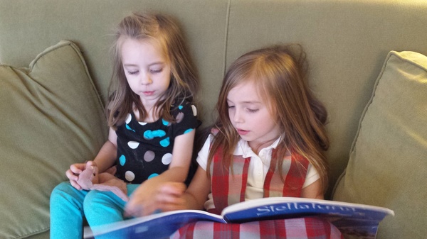 Reading to Little Sister