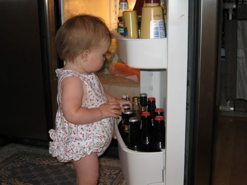 Getting into Daddy's Beer