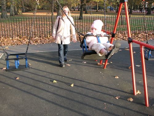 Swinging in London's Hyde Park