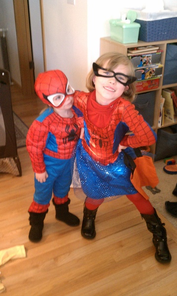Spider Man and Spider Girl