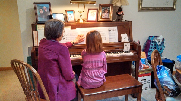 Piano Lesson With Grandma