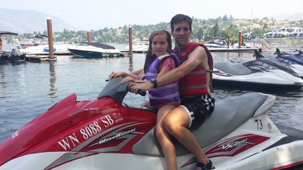 Jet Skiing with Daddy