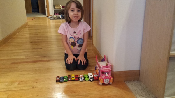 Racing her Cars