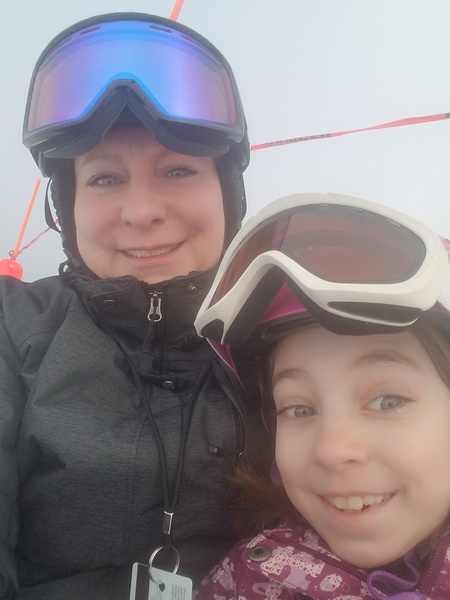 Skiing with Mommy