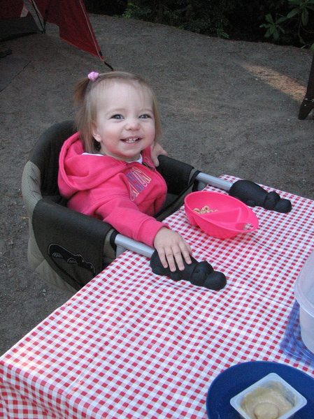 Breakfast at Scenic Beach Campground